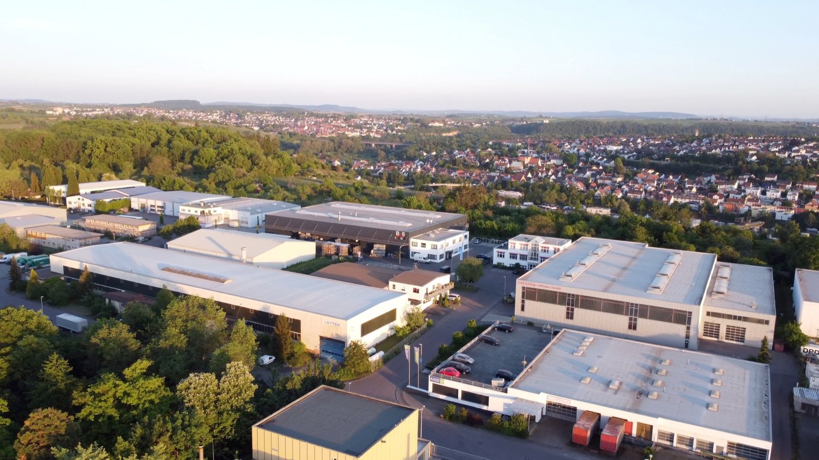 B+S Metallbearbeitung – Firmengelände aus der Luft