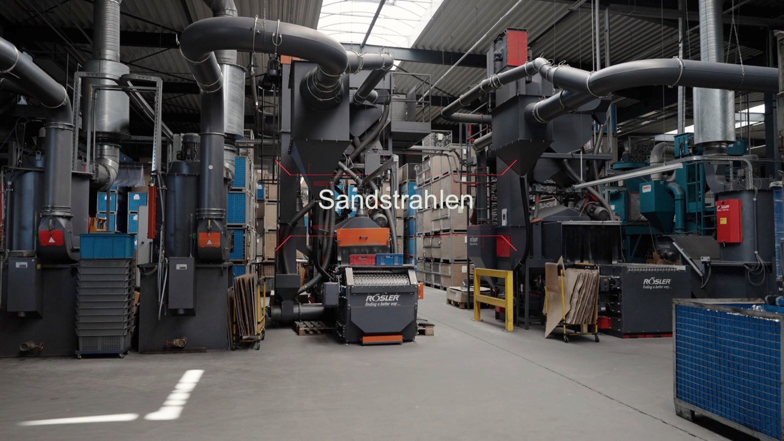 B+S Metallbearbeitung – Sandstrahlanlage