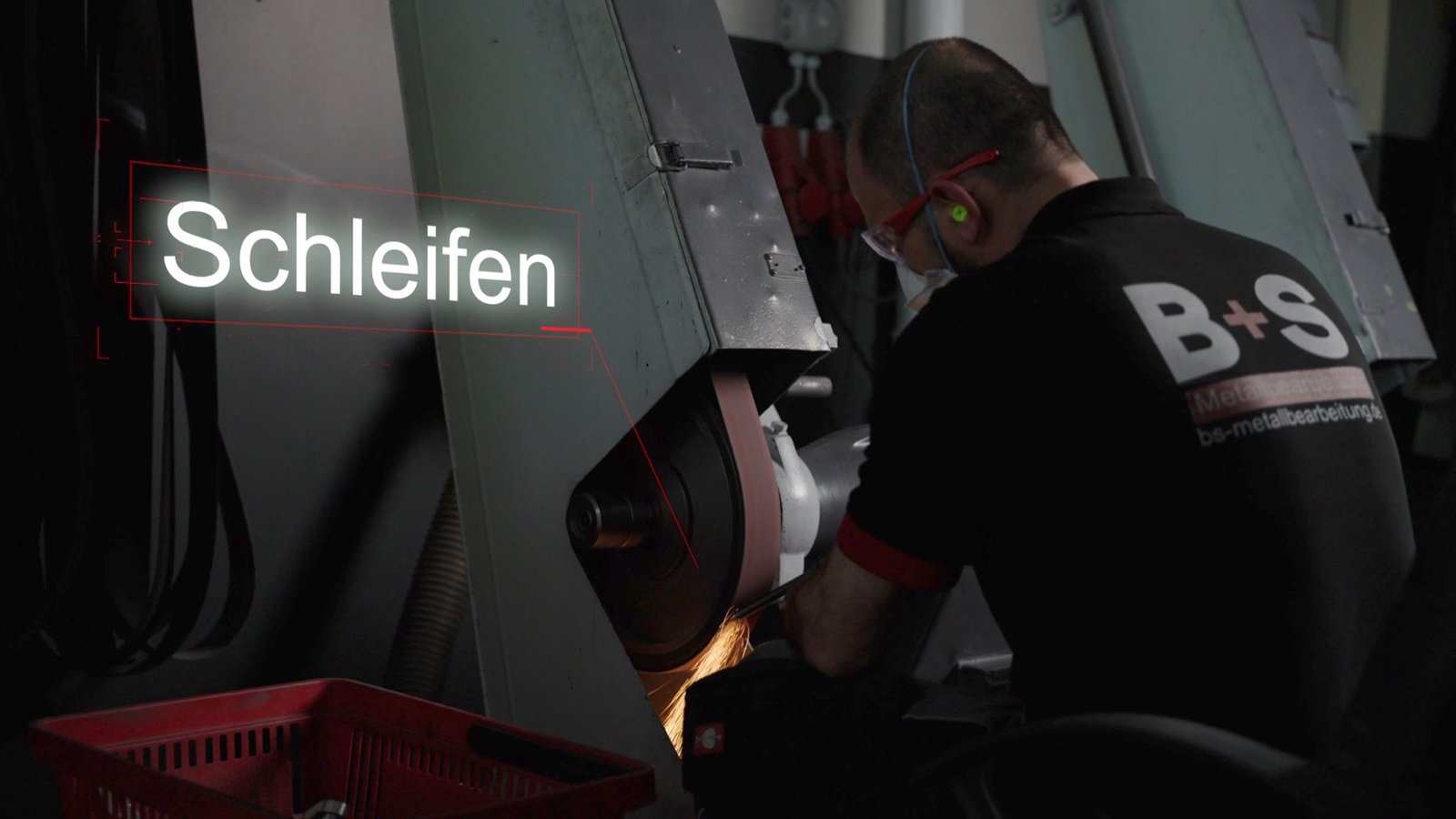 B+S Metallbearbeitung – Schleifarbeitsplatz